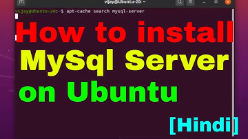 How to install mysql server on Ubuntu Step by step guide for beginners in Hindi