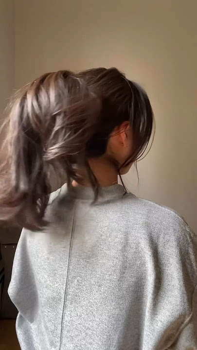 LONG THICK HAIR Ponytail Claw Clip Tutorial!!