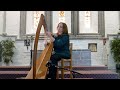 Grinne hambly at ballintubber abbey  harp day 2021