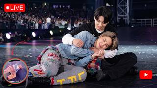 🚨BTS JUNGKOOK RUSHES TO EMBRACE AN EXHAUSTED JIMIN ON STAGE! 🥺💜 ARIRANG TOUR US screenshot 1