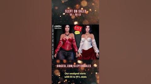 Hi! 👋 Slept On Sales is On its 100TH WEEK! 🎉🍾 #secondlife