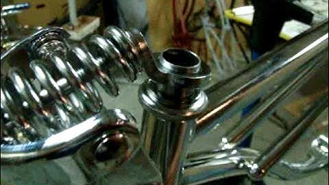 Bicycle Parts - springer fork, steering tube, and headset installation.