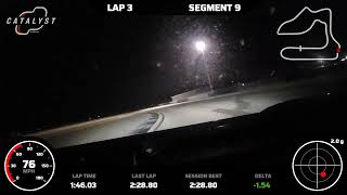 Chin night track at Sebring - one lap in GT3
