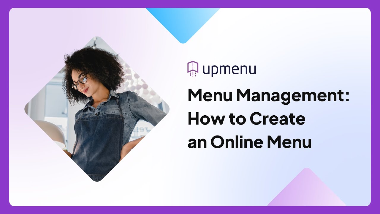 Menu Management: How to Create an Online Menu | UpMenu - YouTube