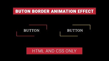 Animation Button Effect on Border in HTML and CSS || With Source Code || Creative Networks