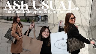 #AShUSUAL: ITALY HAUL, SHOPPING, FOOD TRIP, FLYING HOME! | ASHLEY SANDRINE