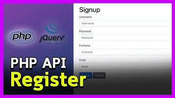 ระบบ Authen EP1 : สอนทำระบบสมัครสมาชิก Register ด้วย PHP API