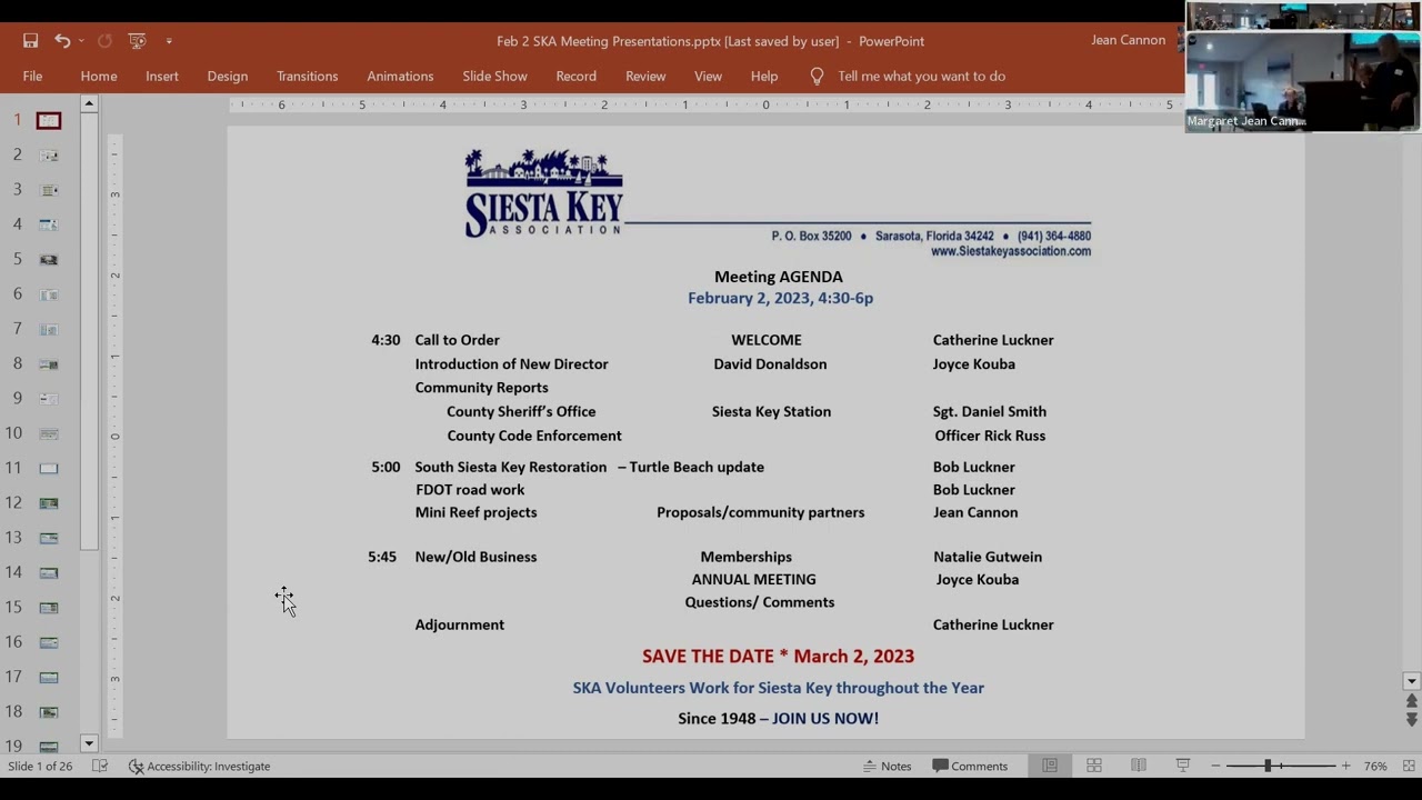 SKA Feb 2 2023 Member Meeting Pt 4 New and Old Business and Adjournment