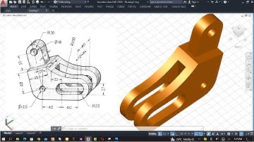 Autocad 3D Tutorial | 15 Minutes To  Model a 3D Pivot Guide on AutoCAD 3D Step by Step.