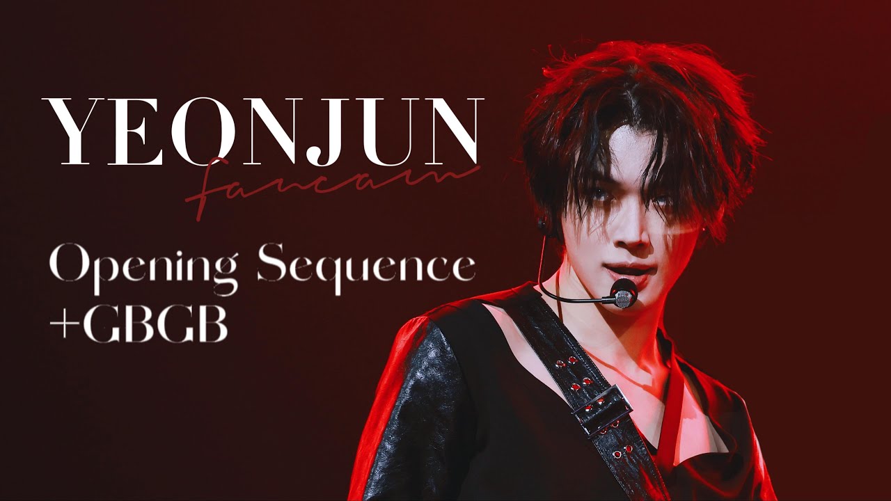 [4K Fancam] 2022 KBS 가요대축제 Opening Sequence+GBGB（TXT YEONJUN 연준 Focus）2022.12.16