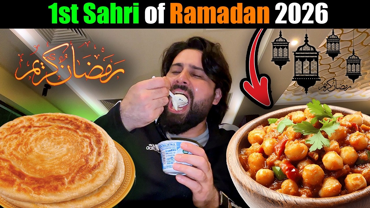 1st Sehri chand Raat in Jeddah Saudi Arabia 🇸🇦 | Desi Paratha Channa Sehri Vlog #ramadan2026 #jeddah