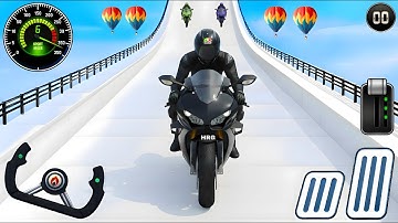 Crazy Bike Mega Ramp Impossible Racing - Android Gameplay