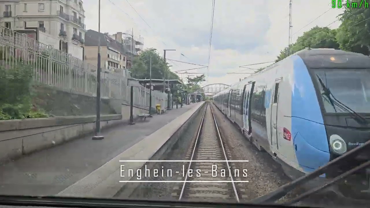 4K [Cab-ride] [Ligne H] Paris-Nord - Valmondois, en cabine d'une NAT (Z50000)
