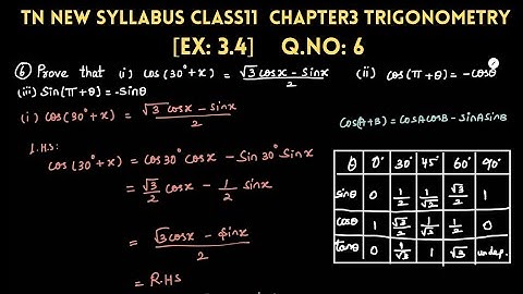 TN 11th maths Ex:3.4 6th sum Chapter3 Trigonometry #100outof100 #11thpublicexam #11thmaths