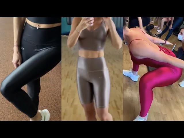 BEAUTIFUL SPORT SPANDEX GIRLS IN LEGGINGS COMPILATION VIDEO #75 