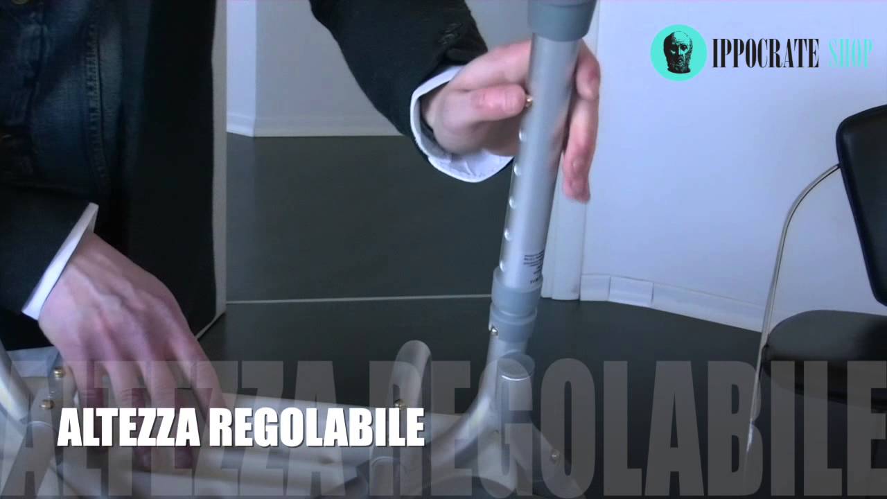 Sedia per doccia regolabile con braccioli e schienale estraibili ...