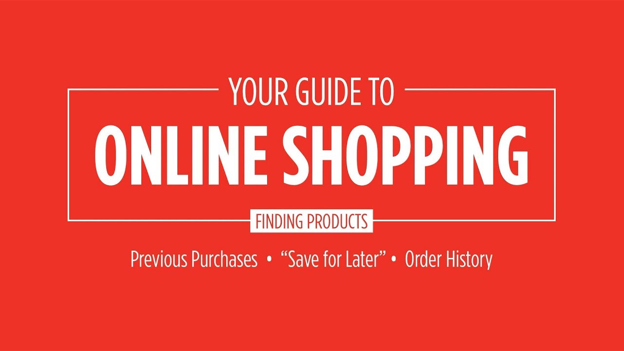 Online Shopping Tutorial Viewing Your Orders YouTube