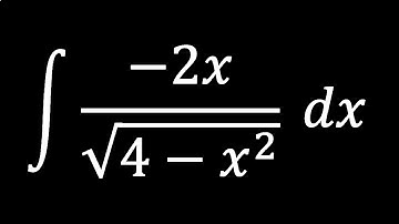 Integral of -2x/sqrt(4-x^2) | HV math Academy