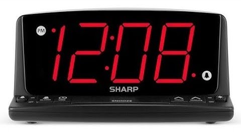 ⏰💤🔋#Battery & Setup-Sharp Digital Alarm Clock w/Jumbo Nightlight- #Model SPC1225
