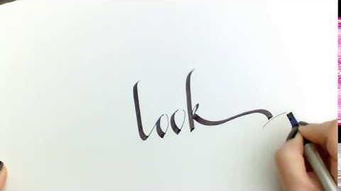Relax ASMR Calligraphy - Calligraphy words - Pilot Parallel Pens