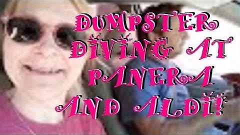 DUMPSTER DIVING!  What Are Panera and ALDI Throwing Away?!