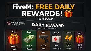 [QBCore - ESX] FiveM DailyReward Script - Setup & Showcase | Eyes Store