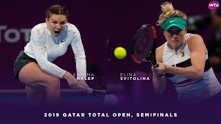 Simona Halep vs. Elina Svitolina | 2019 Qatar Total Open Semifinals | WTA Highlights