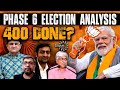 Phase 6 election analysis   bjp short of majority after phase 6     400  