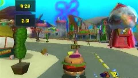 Spongebob Squrepants the movie video game (PS2) (100%) Part 27 (sundae driving) (3/3)