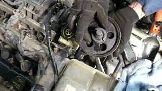 Ford Focus Power Steering Pump Replacement Part 1