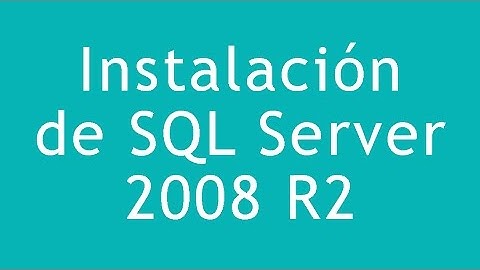 Instalación de SQL Server 2008 R2 - Express Edition