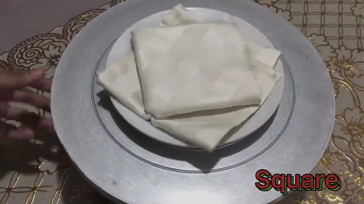 10 Table Napkin Making (Demonstration)