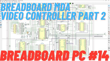 Breadboard 8088 PC MDA Video Controller (MDA#2) #14
