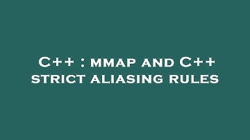 C++ : mmap and C++ strict aliasing rules