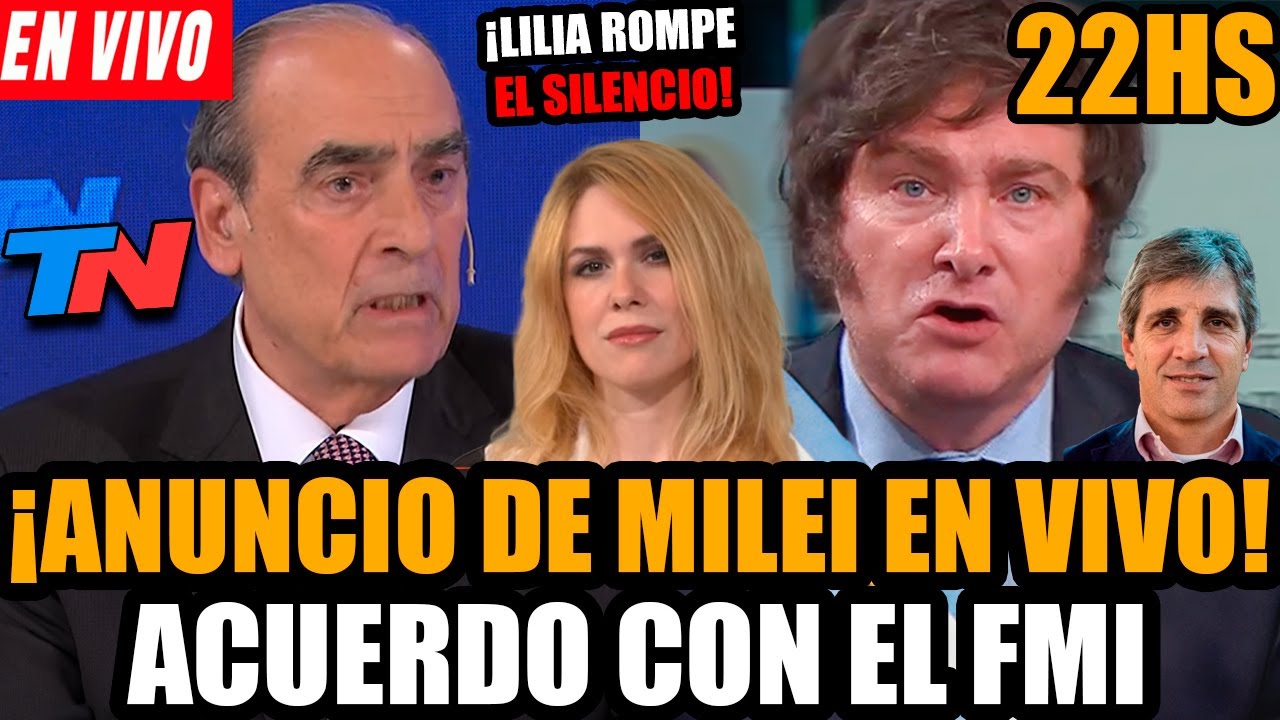 ¡ANUNCIO DE MILEI EN VIVO ACUERDO CON EL FMI! | CONFERENCIA DE CAPUTO ...
