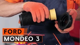 How to change suspension strut repair kit on FORD MONDEO 3 [TUTORIAL AUTODOC]