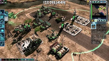 Unofficial Big Bang Patch 1.04 , (GDI) - C&C Kanes Wrath MOD , 2v2 Vs Brutal Ai , Gameplay