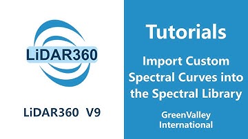 LiDAR360V9 - Spectrum | Import Custom Spectral Curves into the Spectral Library