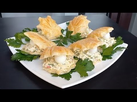 Видео: Вкусная Праздничная закуска ,, Ракушки с жемчужиной,, Если хотите всех удивить, приготовьте!