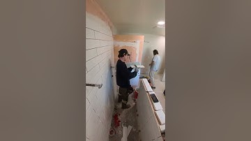Bathroom Tile Timelapse Remodel #shorts
