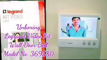 Unboxing Legrand Video Door Bell Kit|Security Kit|Best with 7 inch Display Intercom|D.N.B Talks