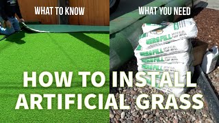 How to DIY Install Artificial Grass