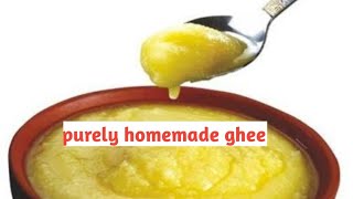 How to make homemade ghee in Kannada