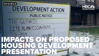 Bozeman residents give presentation on impacts of proposed housing development
