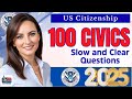 2025 Official U.S. Citizenship Test USCIS 100 Civics Exam Questions, Ciudadania Americana, Trump