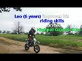 Leo alias &#39;Leo Actionrider&#39; (6 years) improves his riding skills on his Highper Gazelle 50cc - engl.