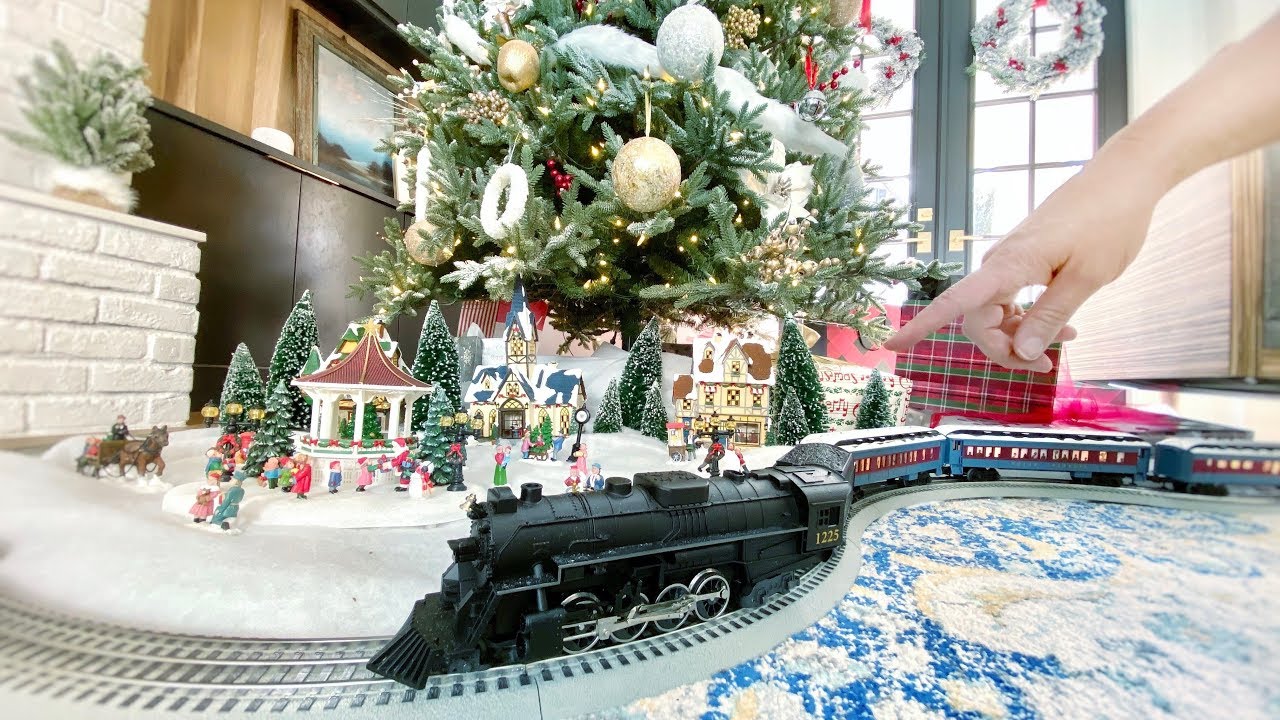 Our DIY Christmas Village and Train Set  YouTube