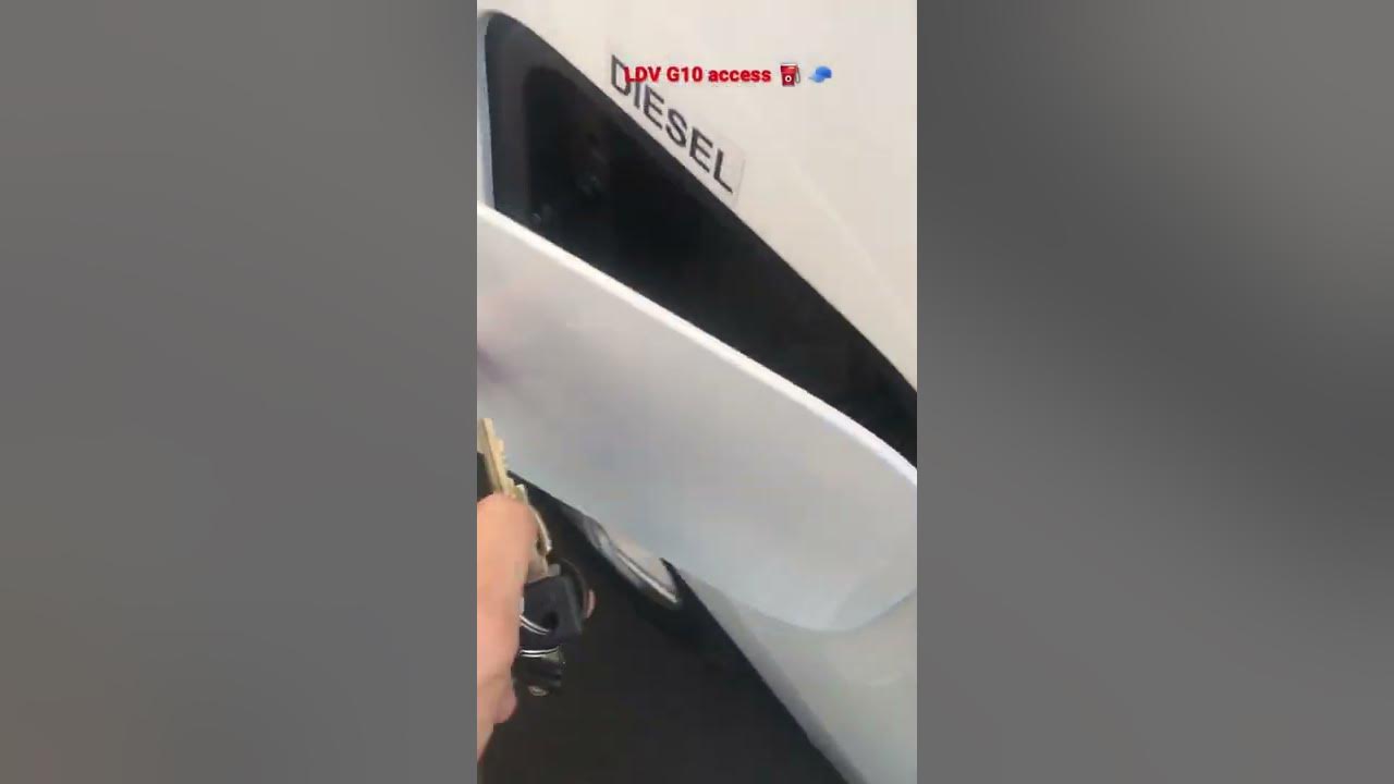 LDV G10 Van how to open petrol cap release YouTube