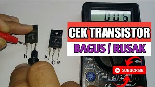 Cara mengukur transistor - cek rusak atau masih bagus transistor dengan multimeter digital