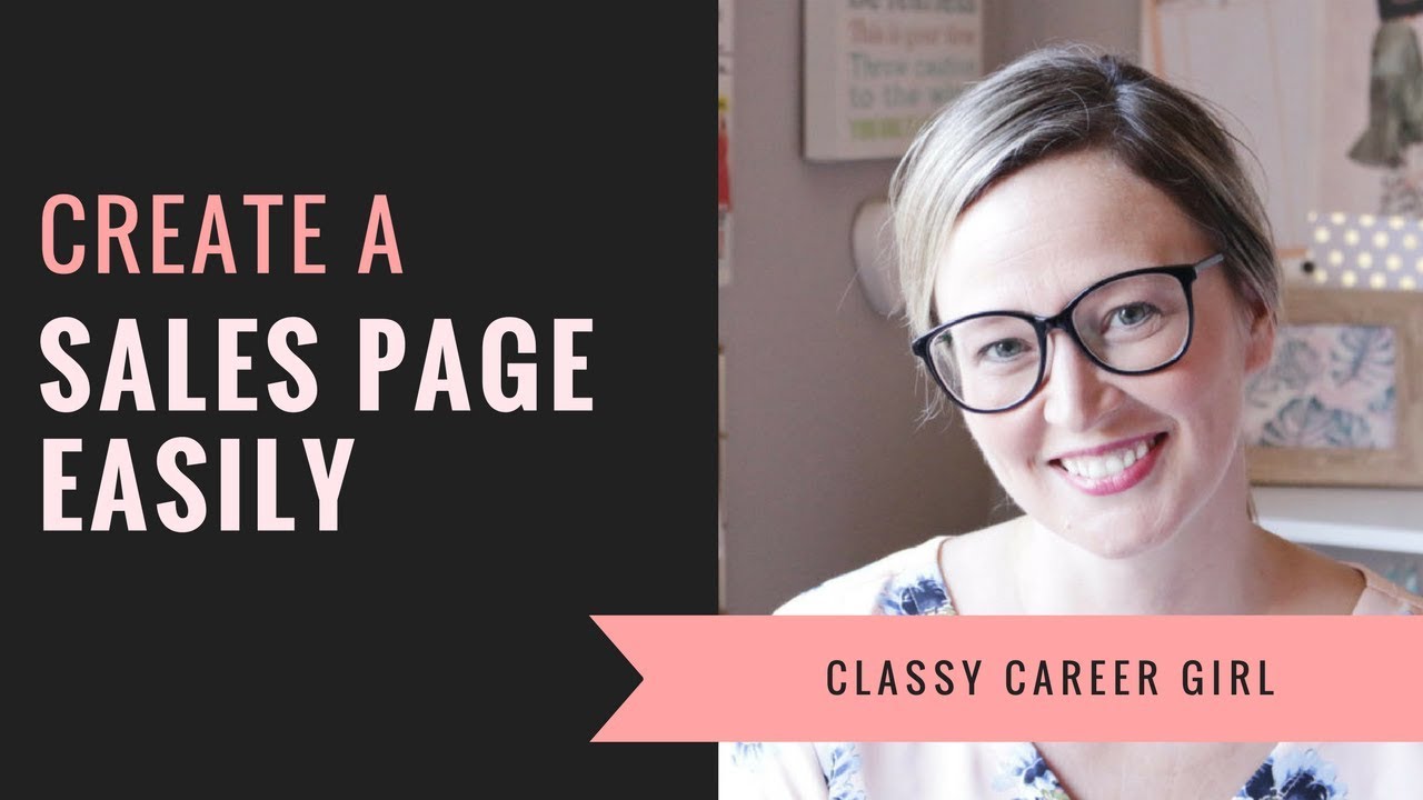 How To Create a Sales Page Easily - YouTube